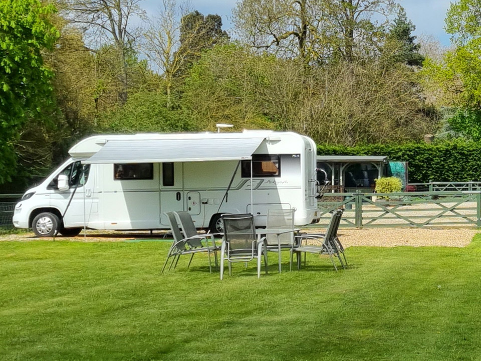 Touring caravans site in Essex